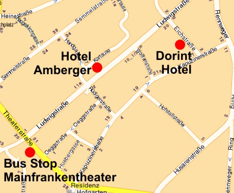 Karte von Wuerzburg